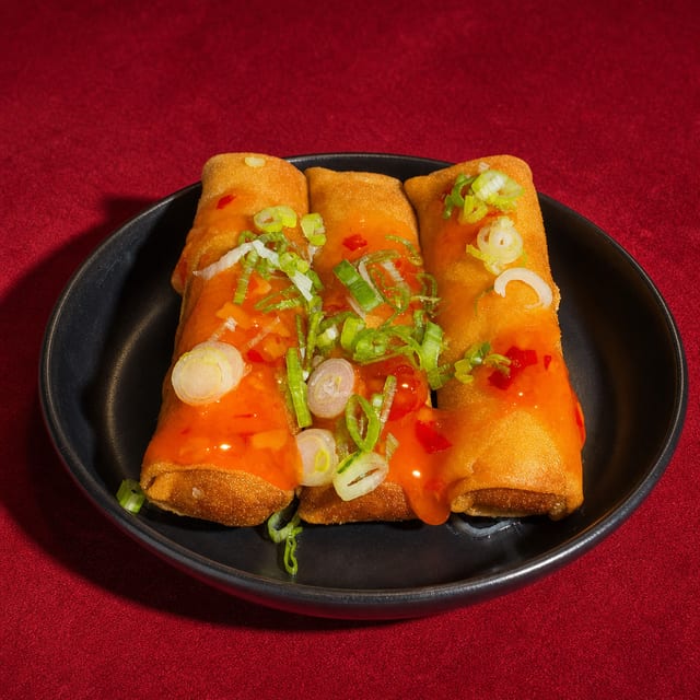 Spring rolls.