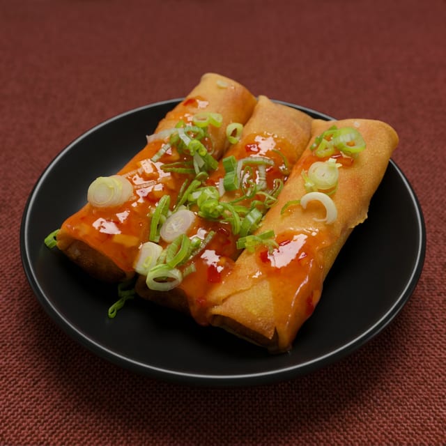 Spring rolls.